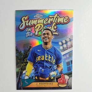 Julio Rodriguez ~ 2024 Topps Chrome ~ Summertime In The Park